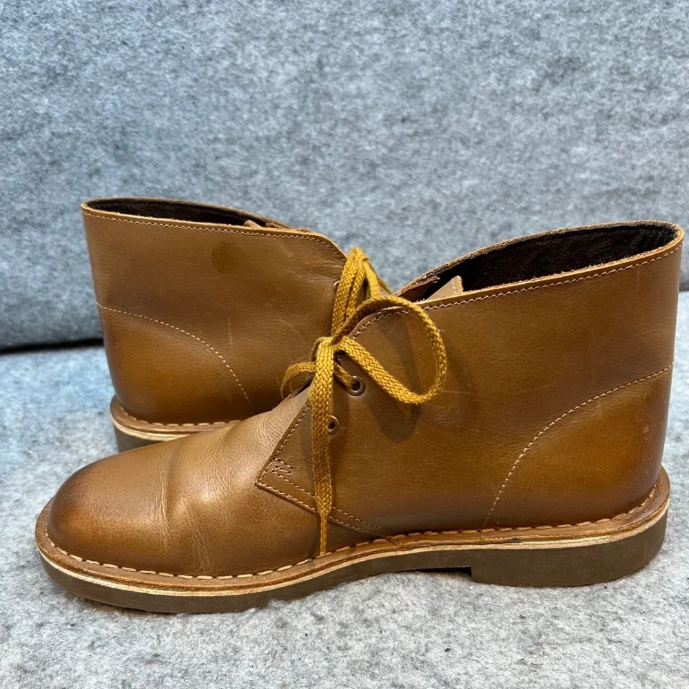 Clark's Men's Chukka Desert Boots Leather Lace Up Ankle‎ Shoes Brown Fall Size 8